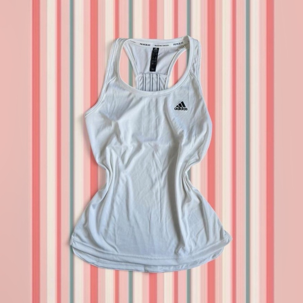 adidas Women’s White Racerback Performance Tank